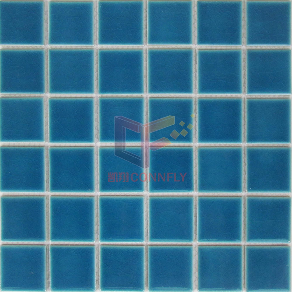 Navy Blue Ceramic Swimming Pool Mosaic Tiles (CST124)