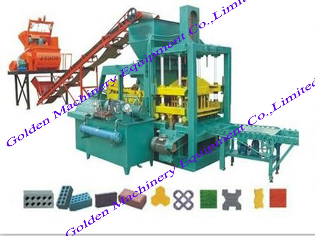 Automatic China Hydraulic Concrete Cement Brick Block Making Machine