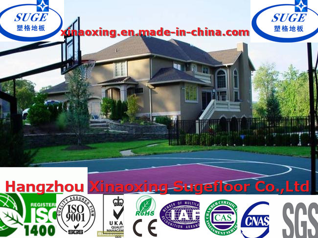 Modular Outdoor Interlcoking Basketball Sport Flooring System Tiles