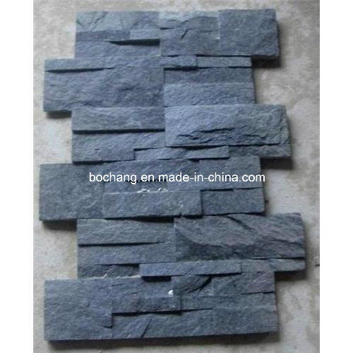 Black Quartz Slate for Wall Cladding, Rust Slate