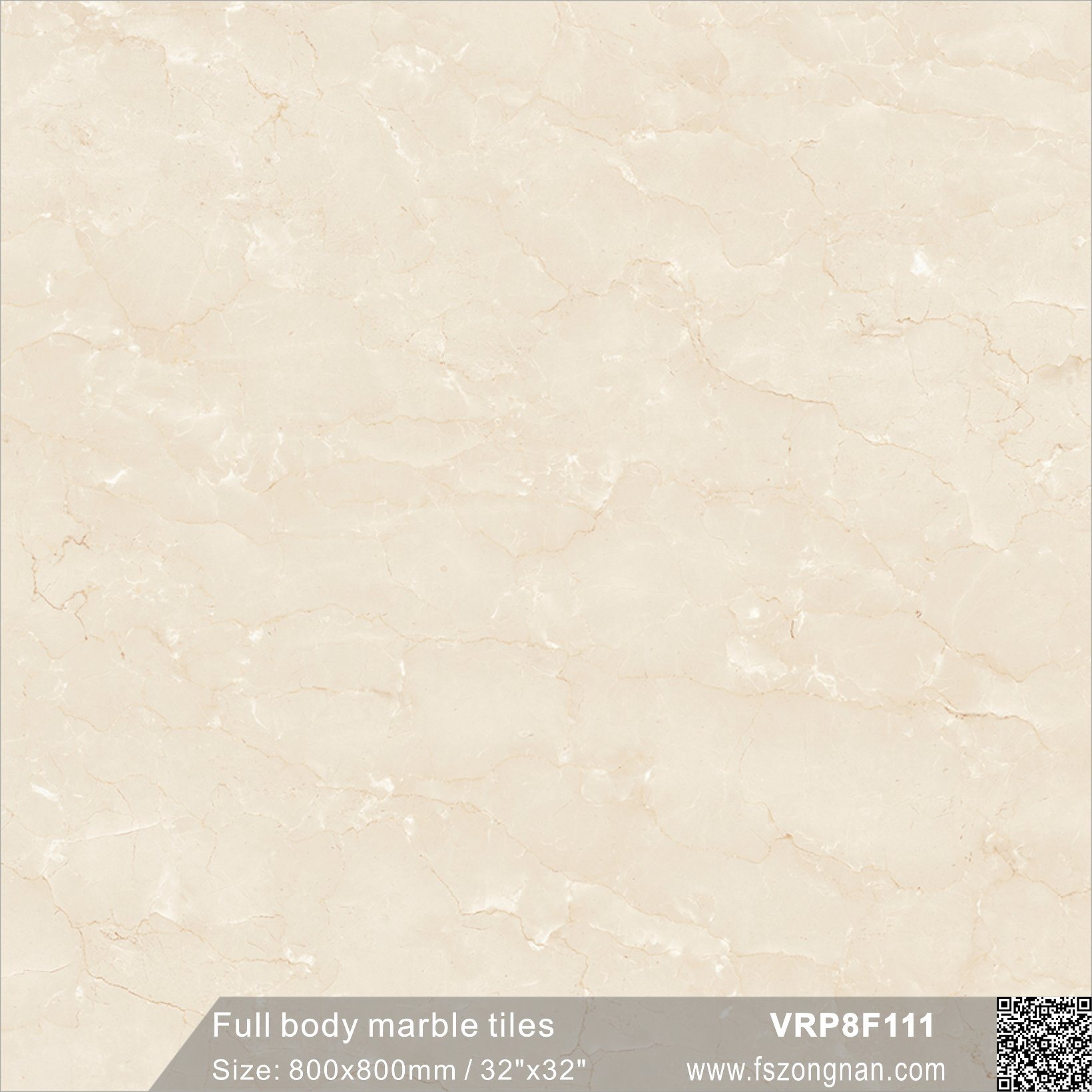 Building Material Full Body Marble Glazed Floor Tiles (VRP8F111, 800X800mm/32''x32'')