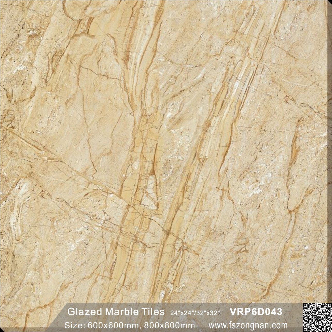 Ceramic Glazed Marble Polished Porcelain Flooring Tile Building Material (600X600mm, VRP6D043)