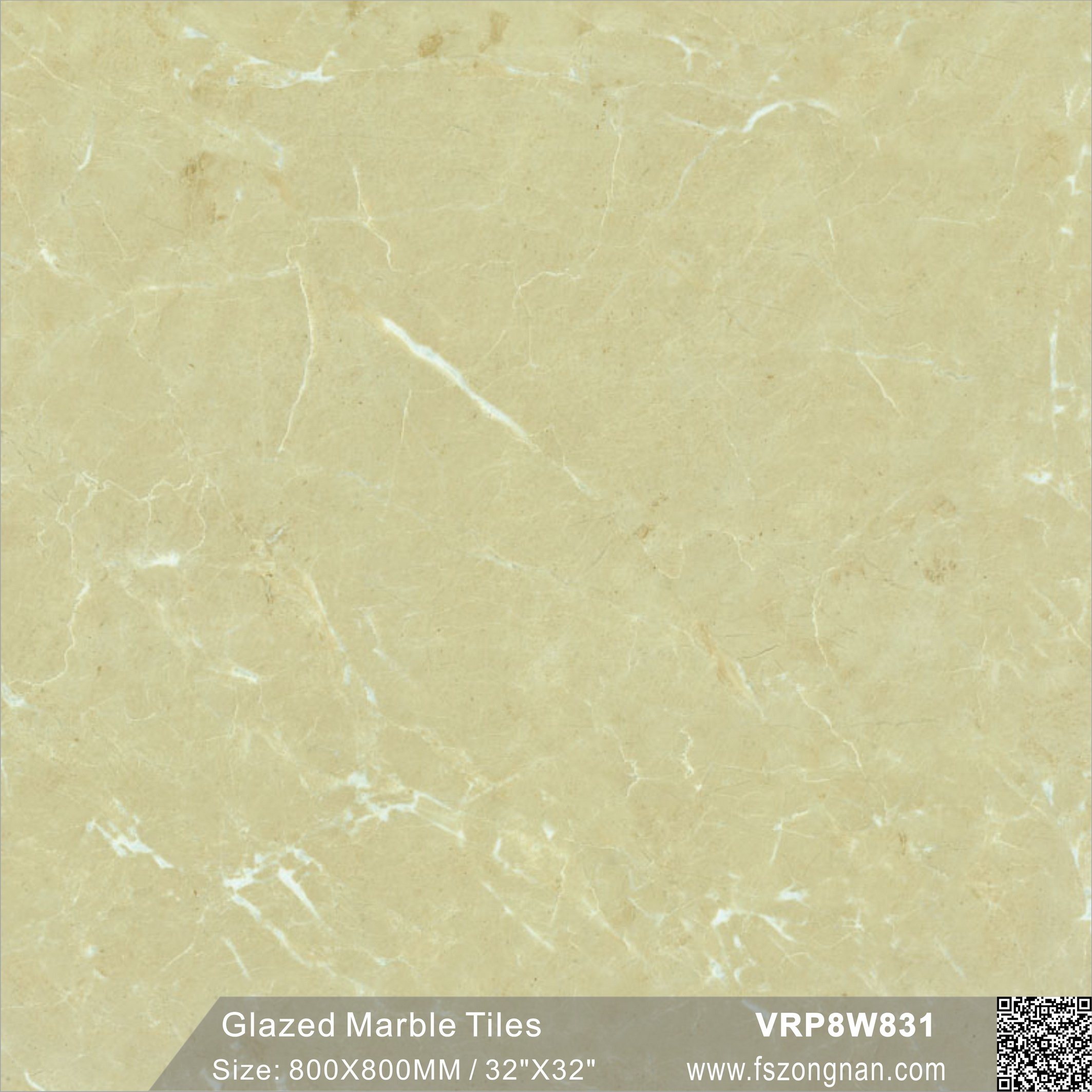 Building Material Marble Polished Porcelain Flooring Bathroom Wall Tile (VRP8W831, 800X800mm)