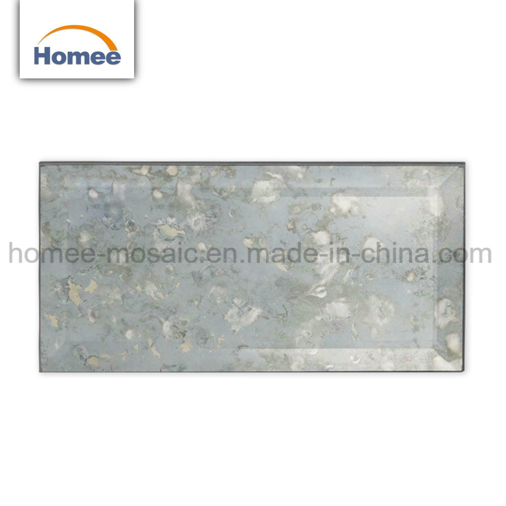 Antiquing Mirror Subway Tile Beveled Mirror Kitchen Backsplash Mosaic Tile