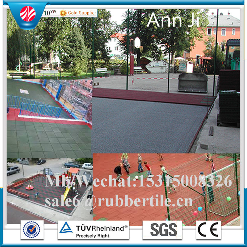 Dog-Bone Rubber Tile, EPDM Floor Tile, Sport Rubber Tiles