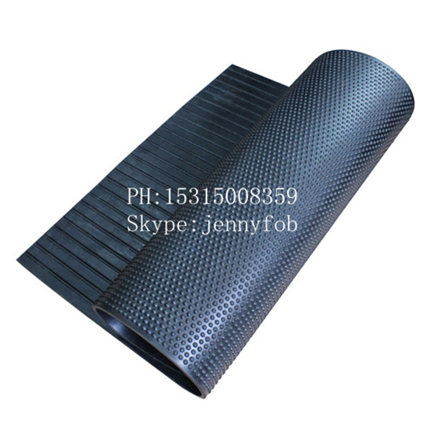 Black Stock Rubber Stable Mat/Cow Mat/Rubber Flooring for Horse