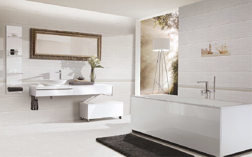 High Glossy White Glazed Ceramic Wall Tile