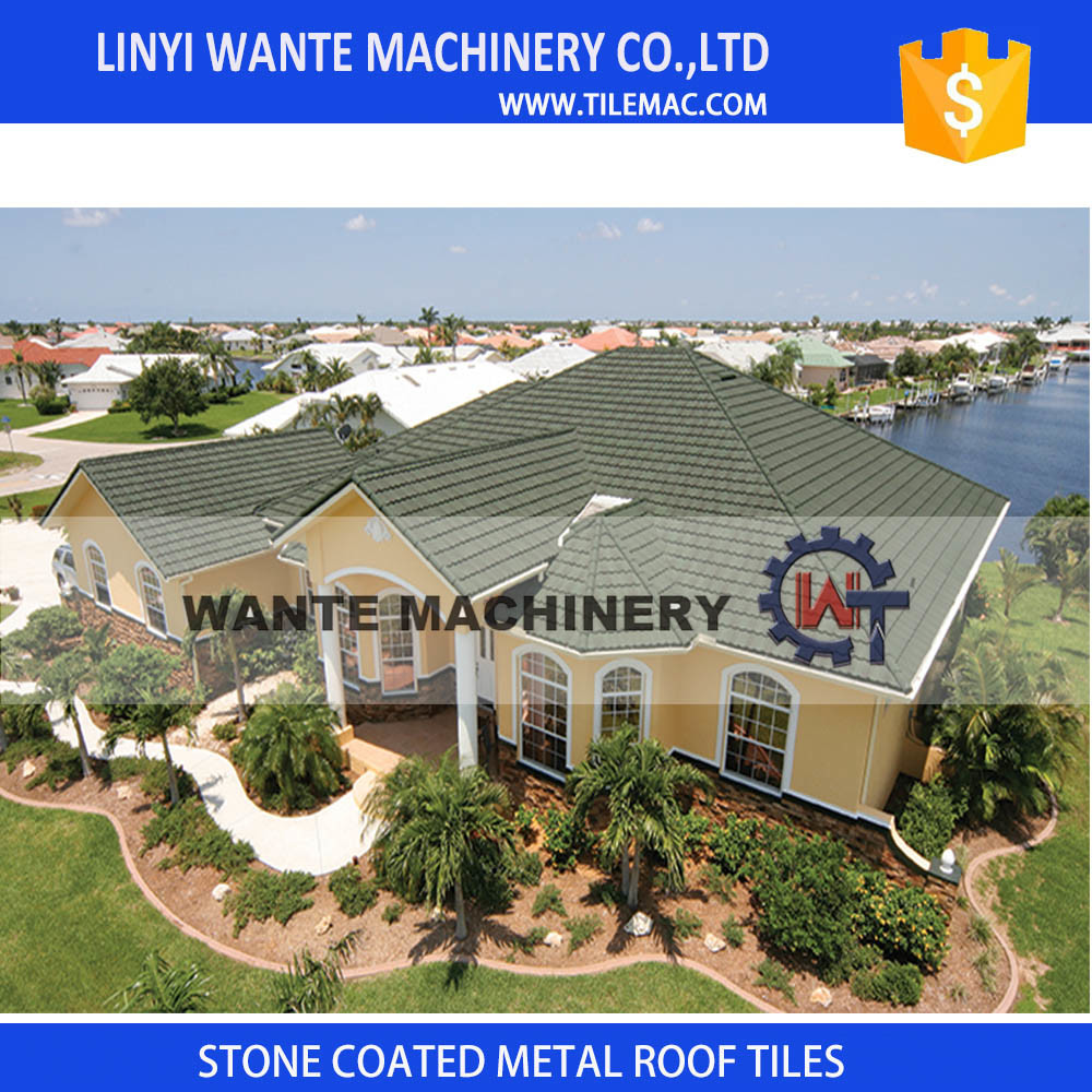 Excellent Decorative Feature Metal Stone Coated Roofs Tile