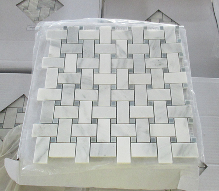 Glass/Stone/Marble/Granite Herringbone/Basket/Hexgon Mosaic Tiles for Bathroom/Wall