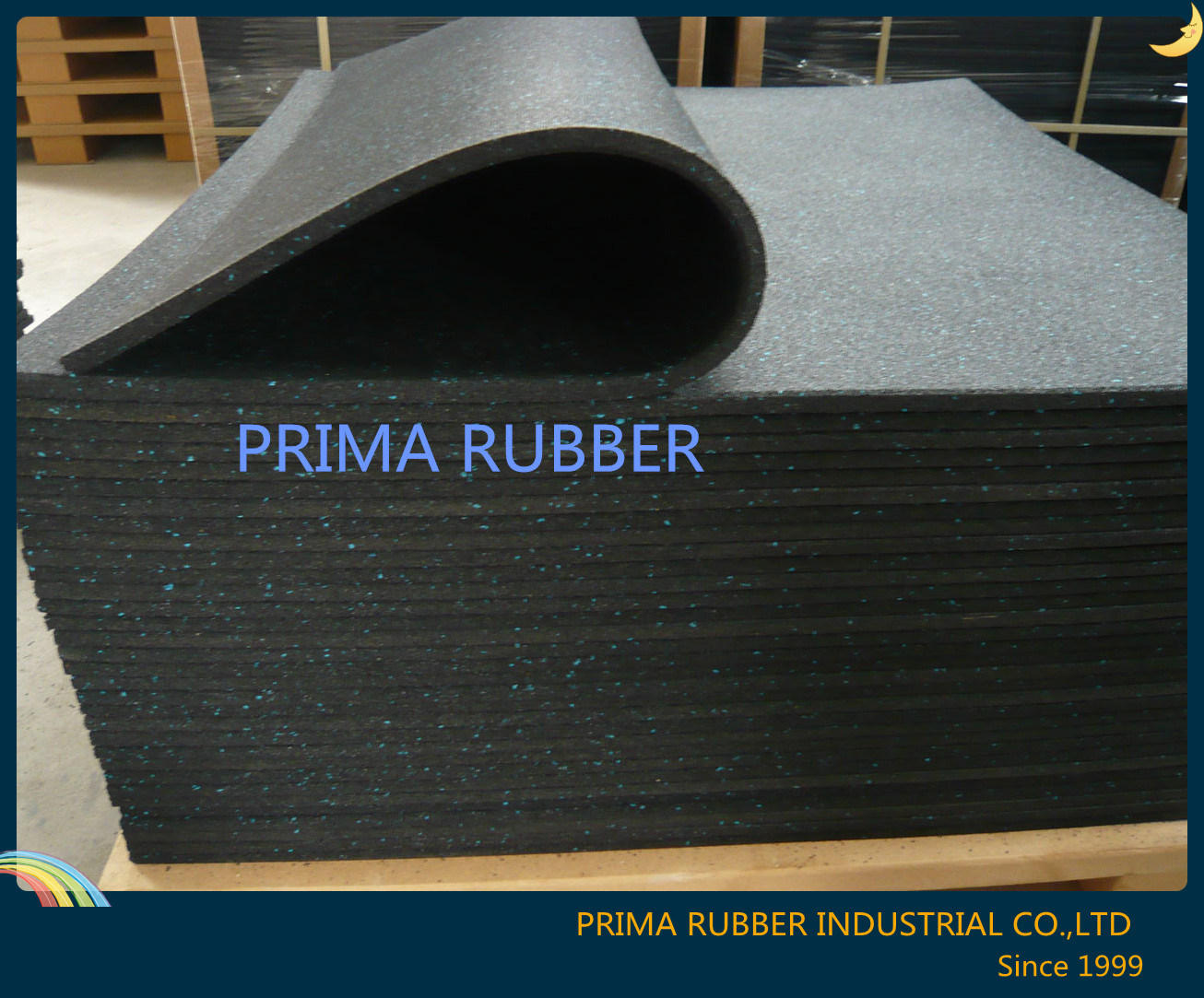 Rubbe Flooring, Yoga Mat, Floor Mat, Gym Floor with Green Materials