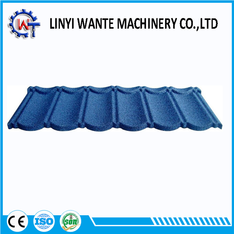 Wante Environmental Friendly Stone Coated Metal Bond Roof Tile