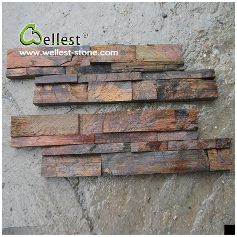 Hot Selling St-015nz Rustic Brown Slate Stone Veneer Culture Stone