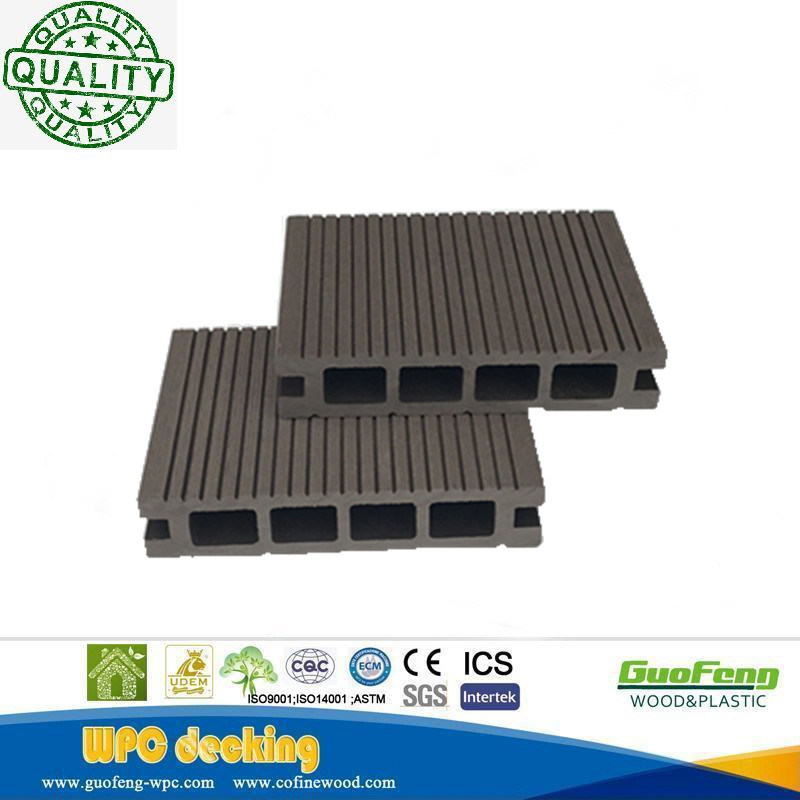 Eco-Friendly Wood Grain Moisture-Proof Hollow Wood Plastic Composite Decorative WPC Decking