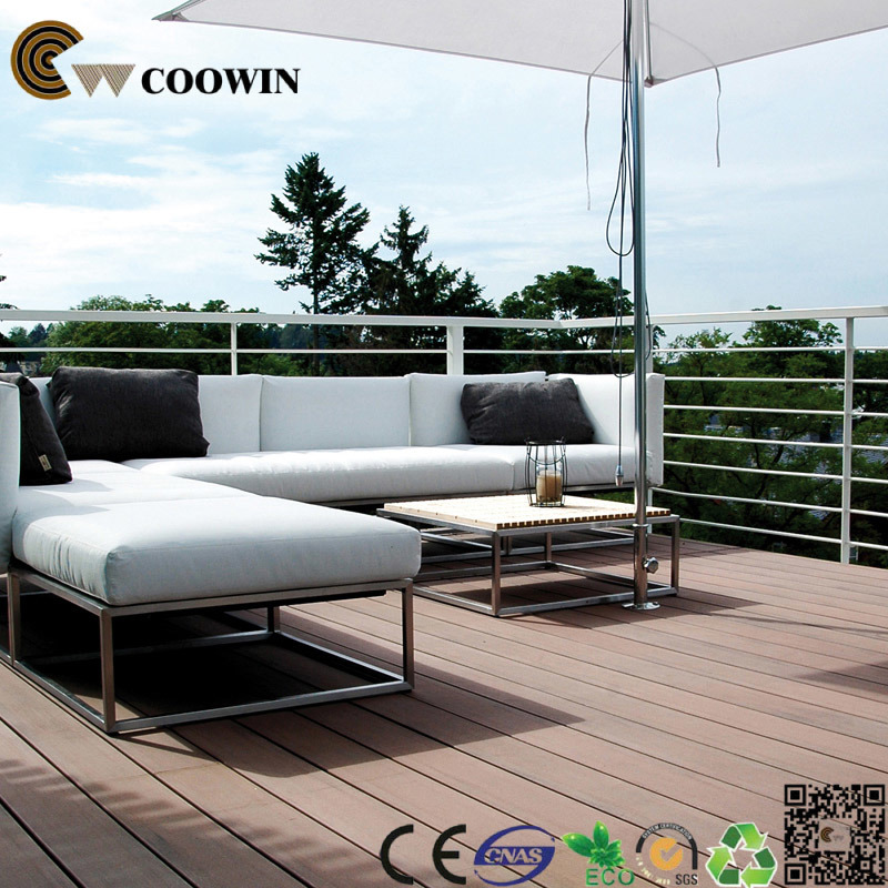 Anti-Mildew Mothproof Exterior WPC Balcony Cover Flooring (TS-01)