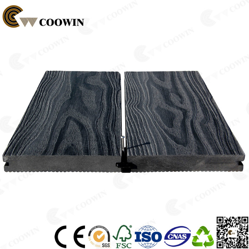 Factory Price Fire-Resistant Solid Wood Plastic Composite WPC Decking