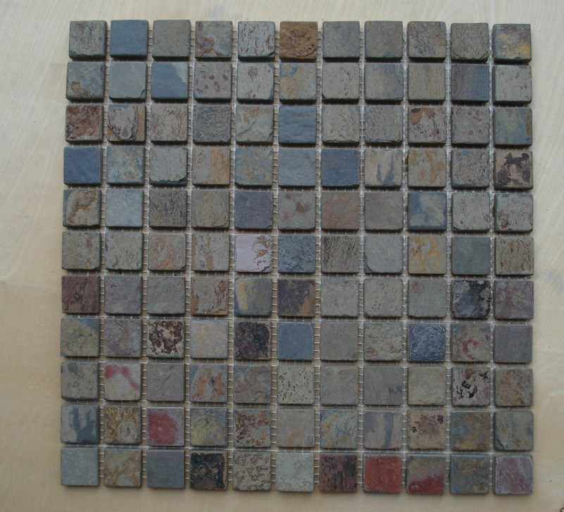 Hot Sell Rusty Slate Mosaic Tiles for Flooring (SSS-71)