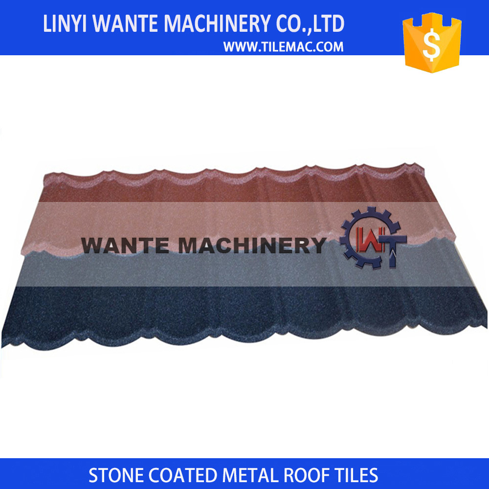 Good Heat Radiation Feature Sand Coated Metal Roof Tiles