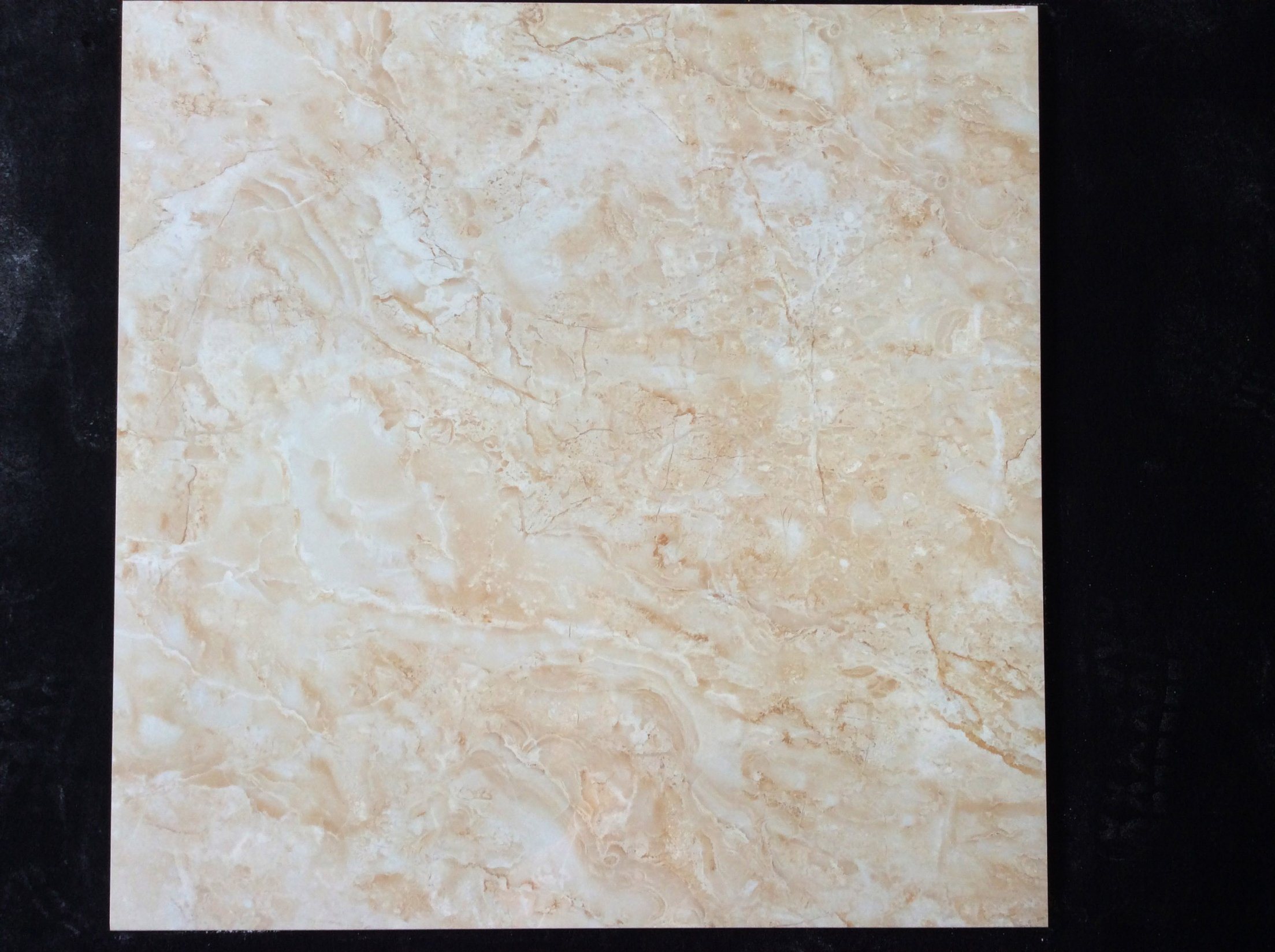 Full Glazed Polished Porcelain Floor Tile Marble Copy Ceramic Floor Tile (H8015)