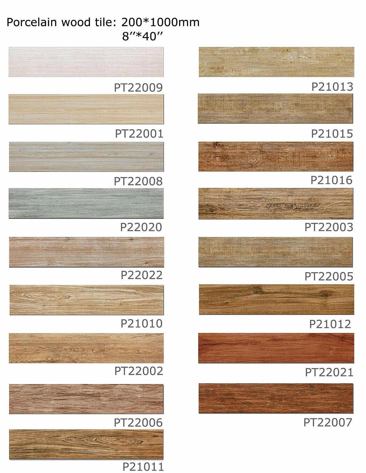 Wood Finish Ceramic Floor Tiles / Rustic Porcelain Tiles