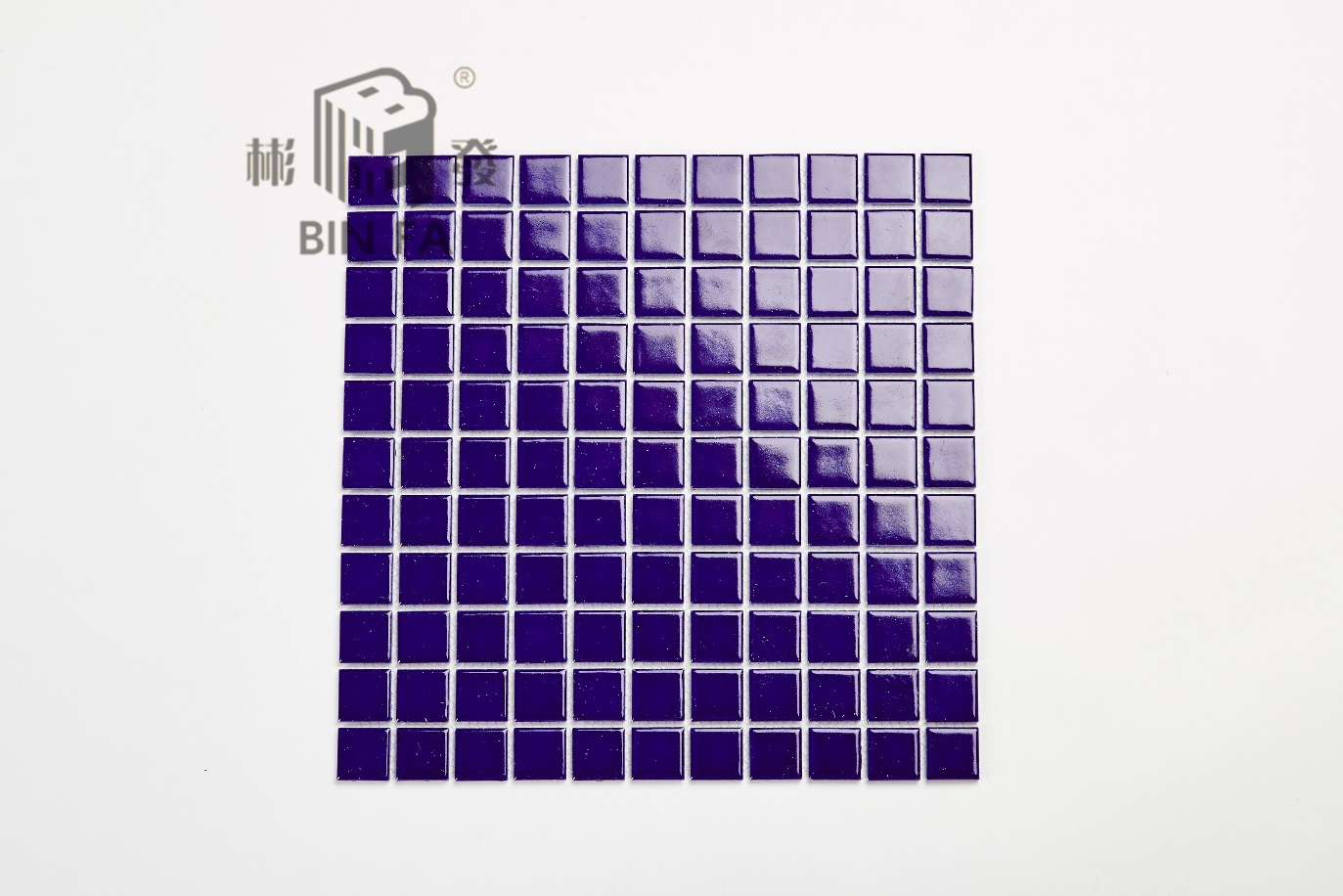 25*25mm Midnight Blue Ceramic Mosaic Tile for Decoration, Kitchen, Bathroom and Swimming Pool