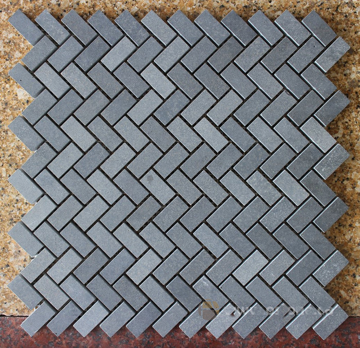 China Mosaic, Basalt Mosaic Stone, Grey Basalt Lava Stone Tiles