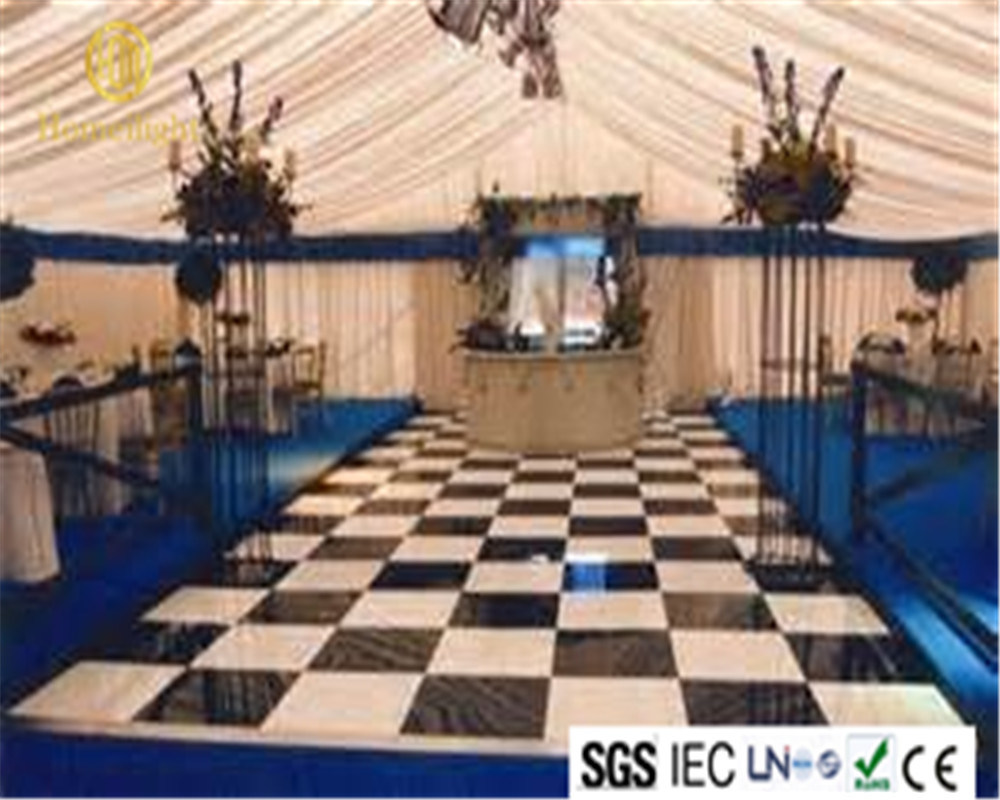 Wedding Stage Black and White LED Starlit Dance Floor