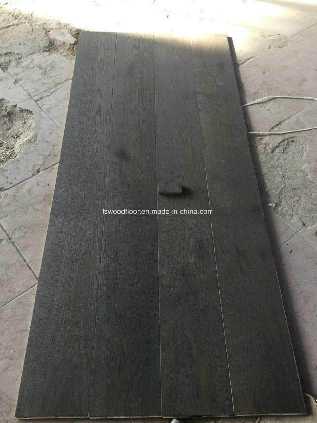 Wire Brushed European Oak Engineered Wood Flooring