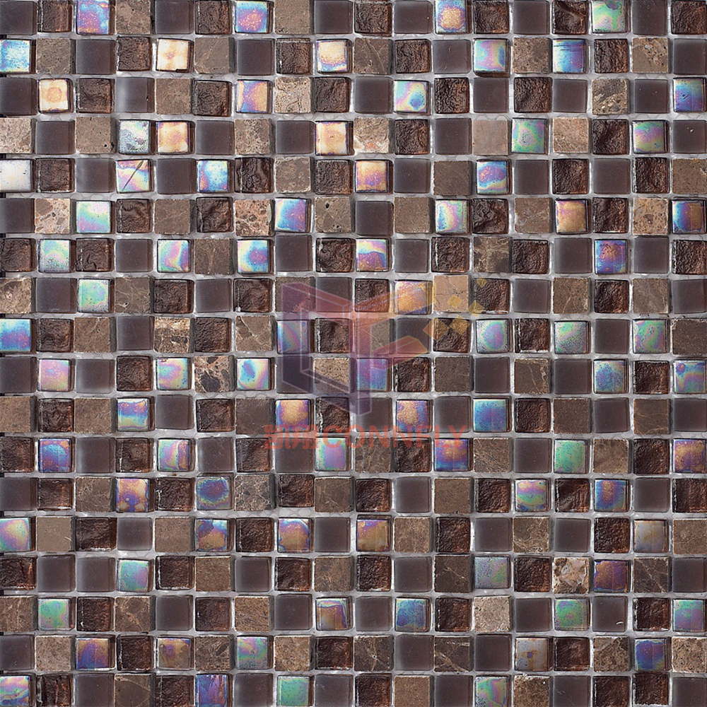 Rainbow Effect Stone Glass Mosaic (CS013)