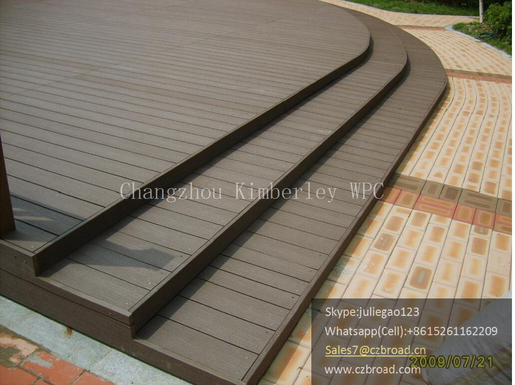 Popular Model WPC Garden Decking Flooring