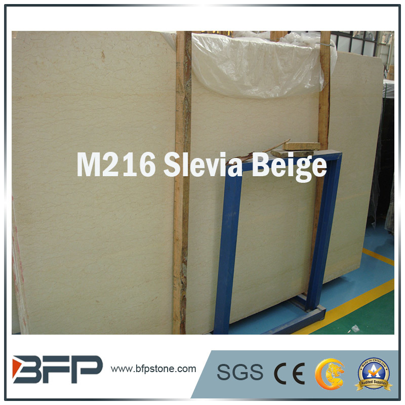 Natural Stone Building Materials Beige Marble Tiles for Warehouse