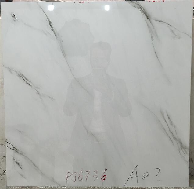 Glazed Full Polished Marble Look Glossy Porcelain Tiles