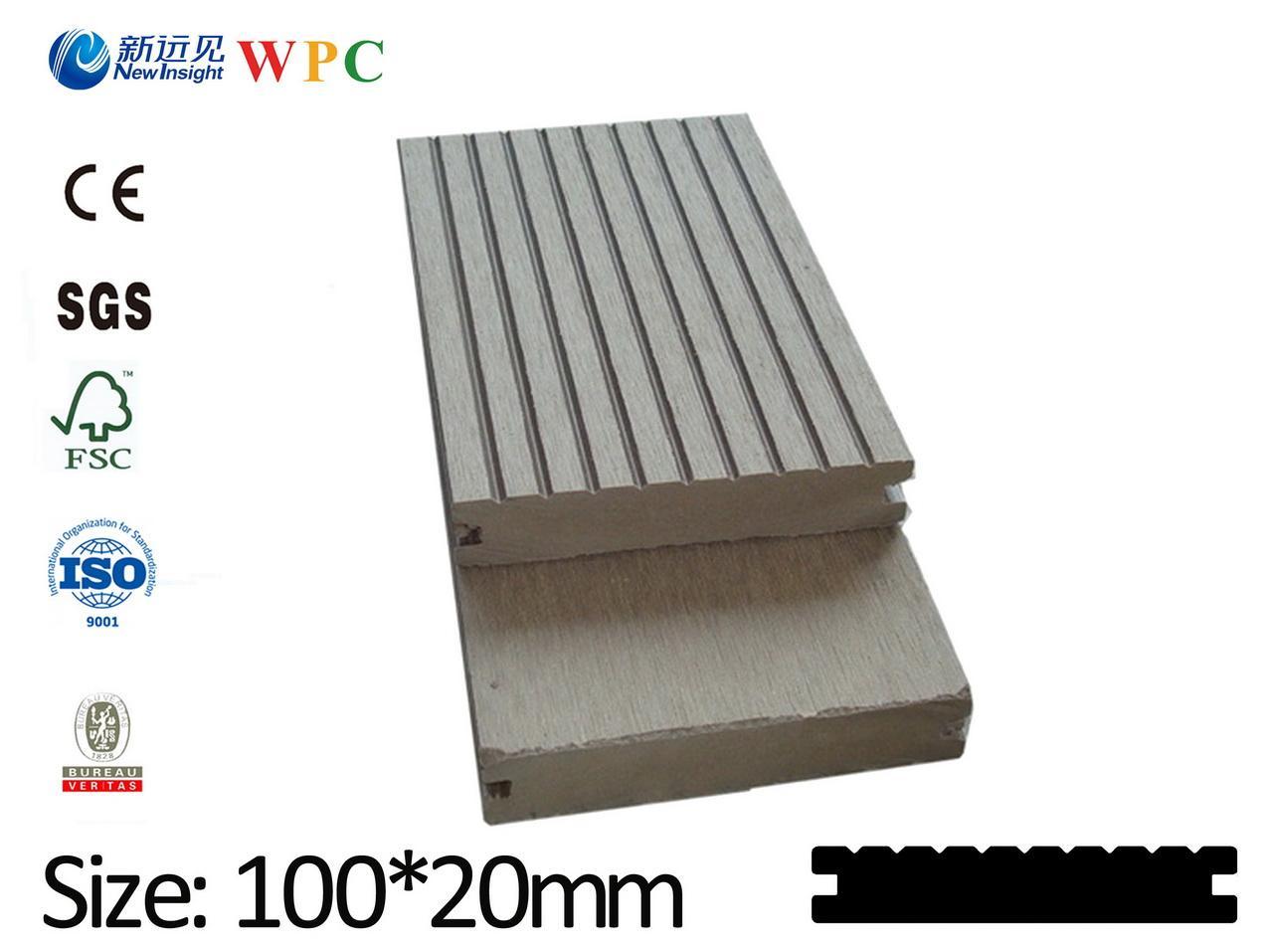 WPC Decking Plastic Wood Decking Wood Plastic Composite Decking Outdoor Flooring for Swimming Pool (LHMA 078)