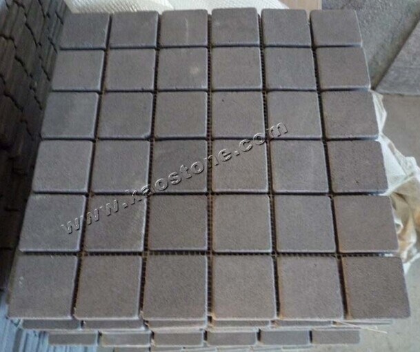 Grey Stone Basalt Mosaic Tile for Outdoor Paving