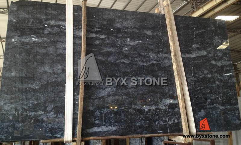 Chinese Black Forest Marble Stone Slab for Flooring Paving