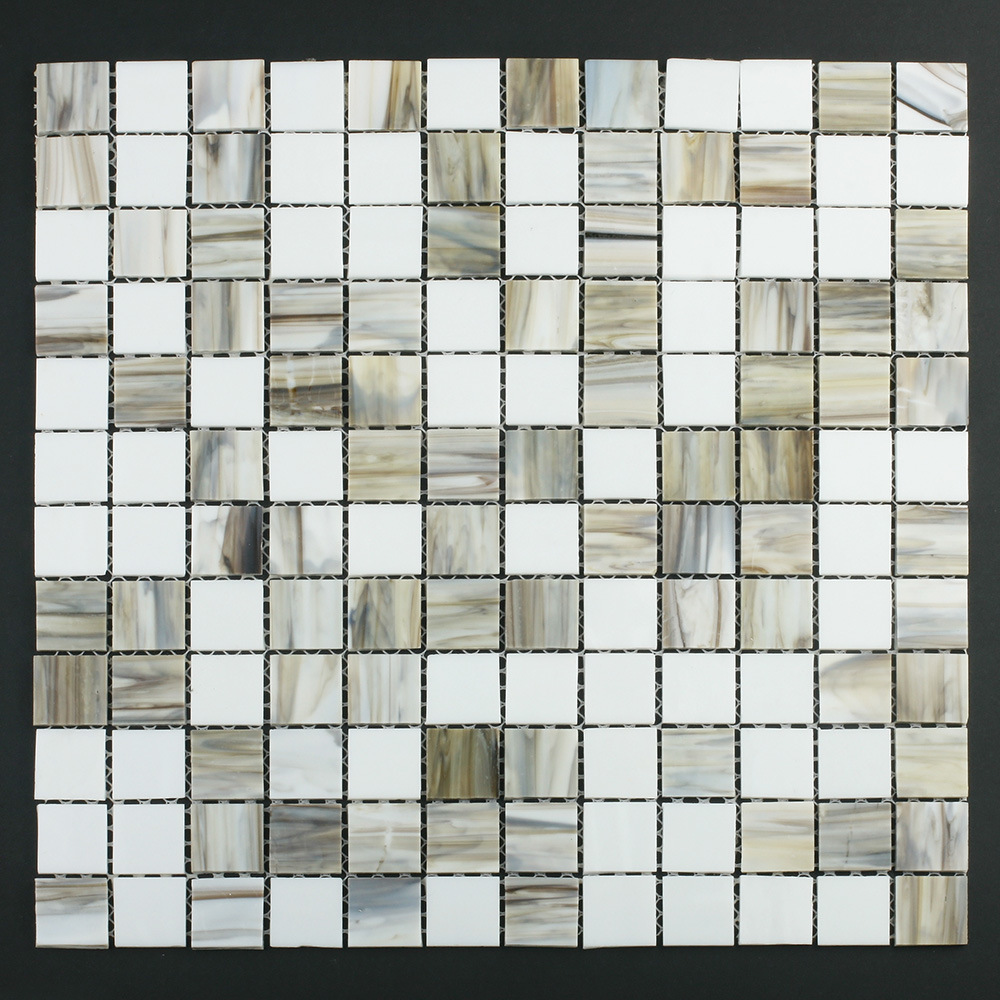 DIY Hand Cut Floor Tile Building Materials Stained Glass Mosaic