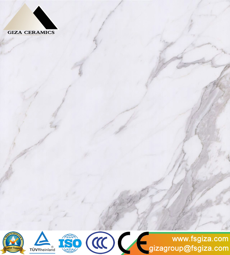 Building Material Porcelain Polished White Marble Flooring Tile (60160)