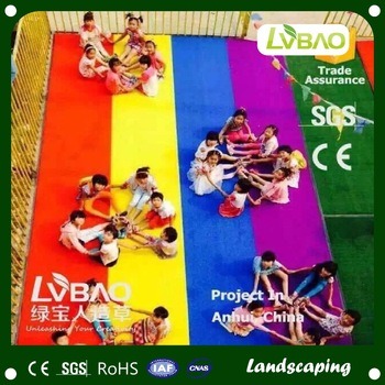 Colorful DIY Kindergarten Decoration Playground Grass Floor