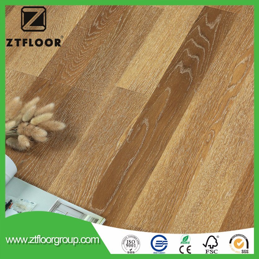 High HDF V-Groove Wood Laminate Flooring Waterproof Environment Friendly