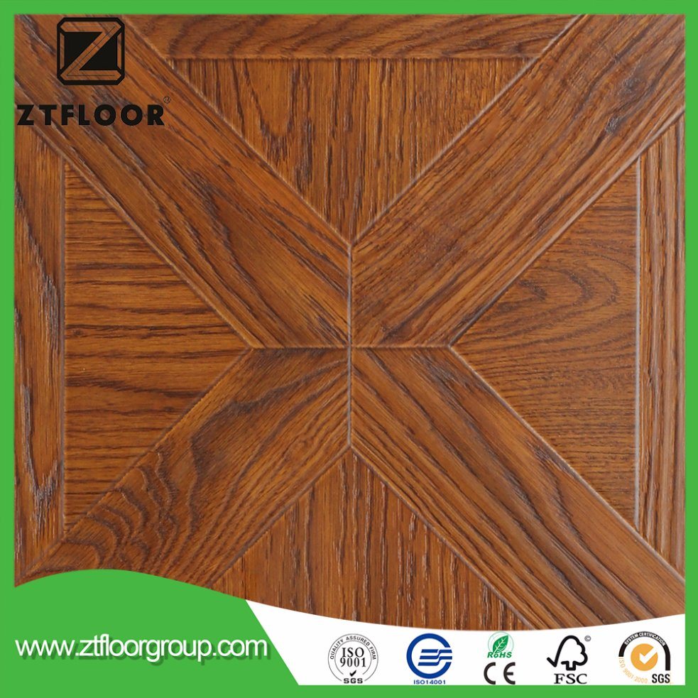 High HDF Waxed Wood Laminate Flooring Tile Waterproof Environment Friendly