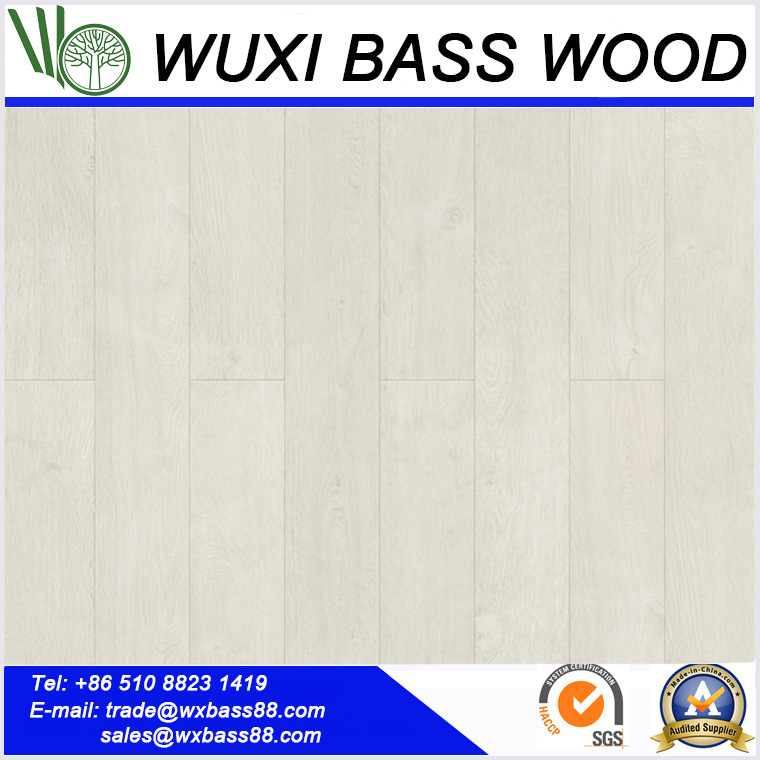 Semi Gloss Snow White Laminate Flooring