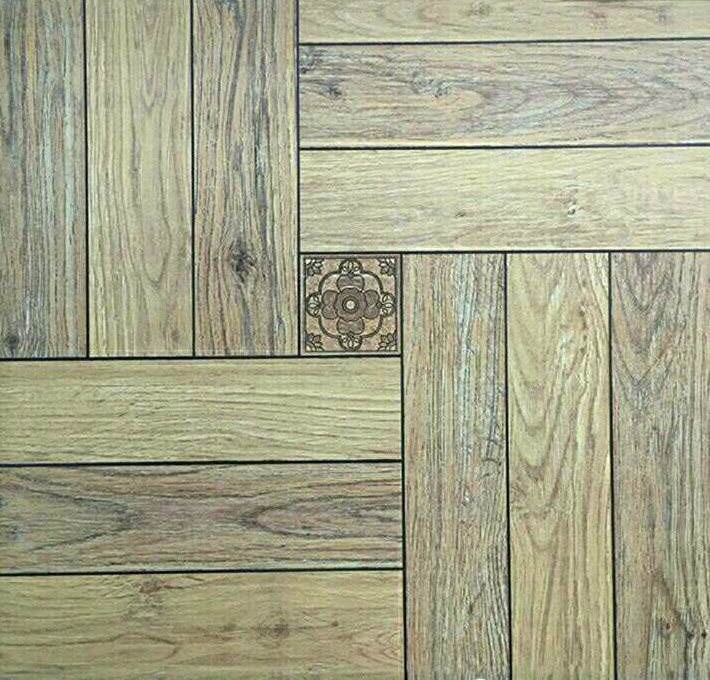 Canton Fair Flooring Wood Tile Ceramic for Flower Pattern