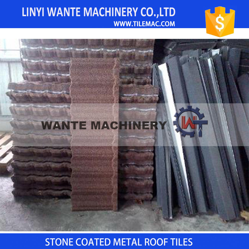 Antique Building Materials Stone Coated Ceramic Metal Roofing Tile