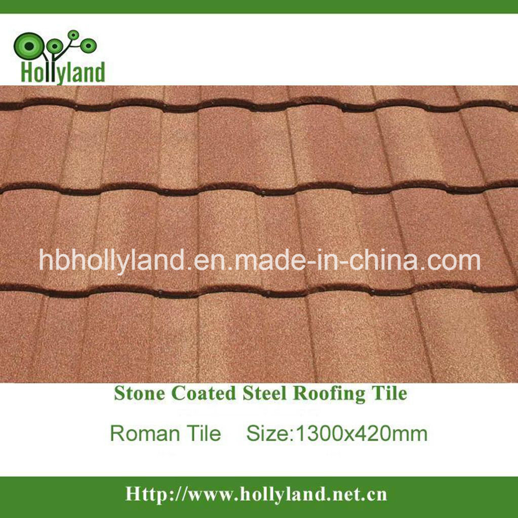 Stone Chips Coated Metal Roof Tile (Roman type)