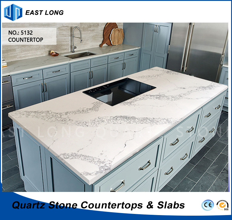 Artificial Stone Table Top for Builing Material with SGS Report (Calacatta)