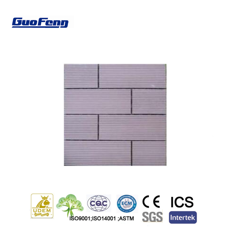 Fashionable DIY Wood Plastic Composite Tiles WPC Floor Tile