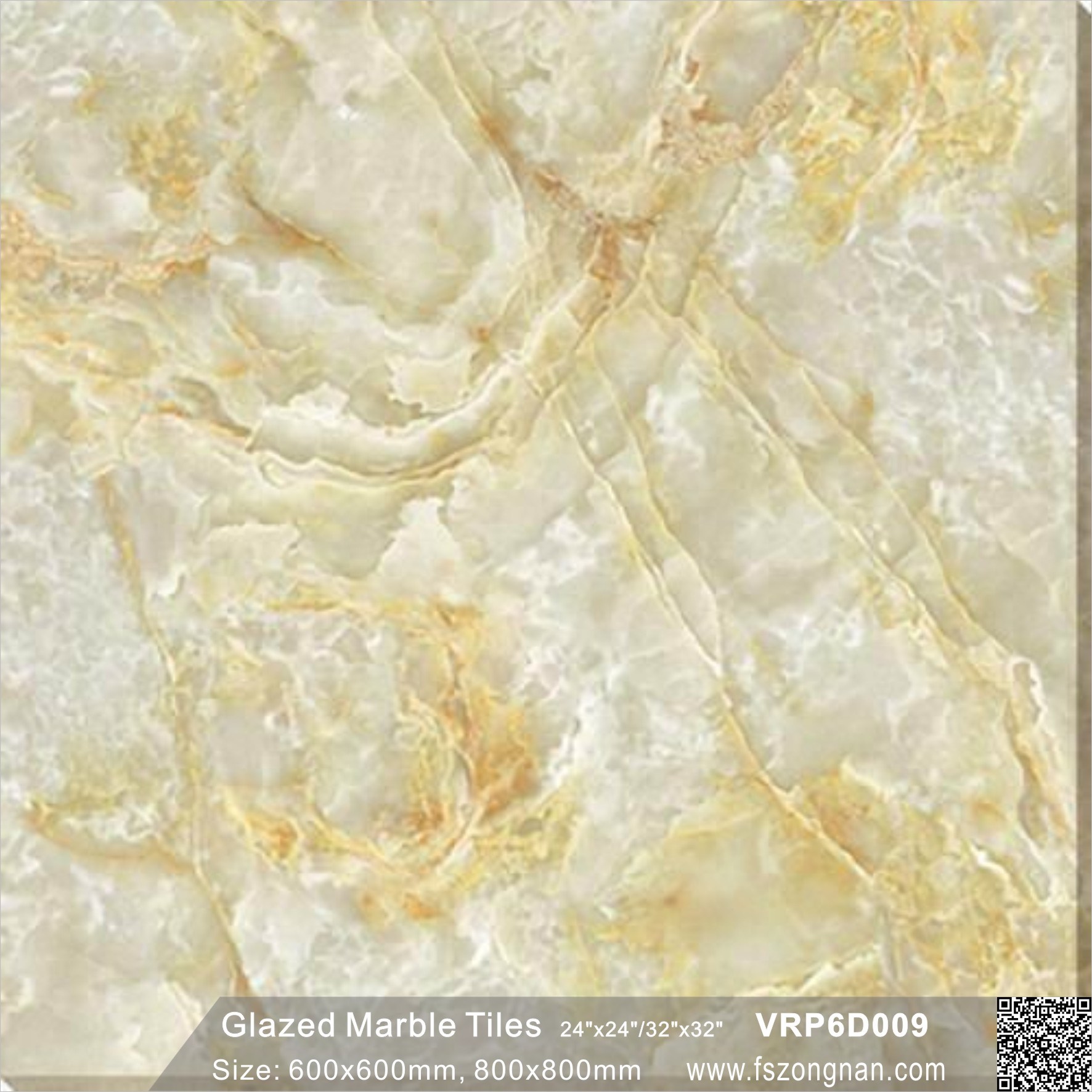 Building Material Full Polished Glazed Porcelain Floor Tile (600X600mm, VRP6D009)