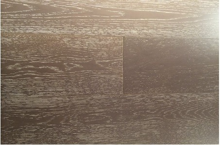 Limed Wirebrushed Dark Grey Oak Engineered Flooring