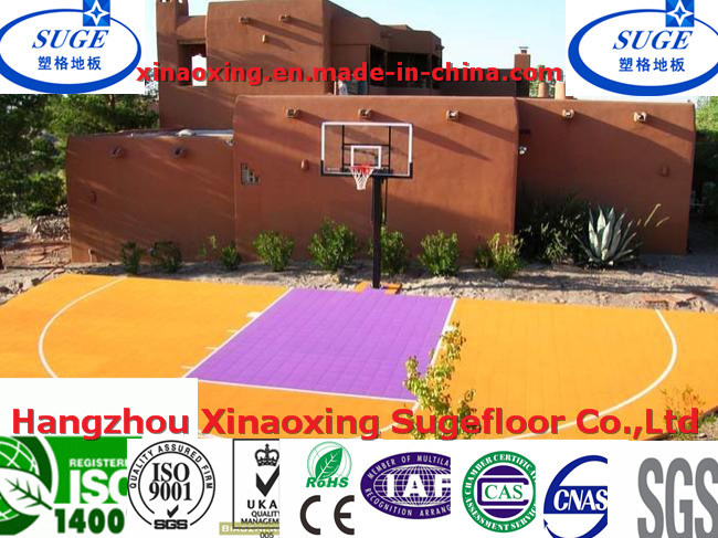 Recyclable Outdoor Suspension Basketball Court Floor