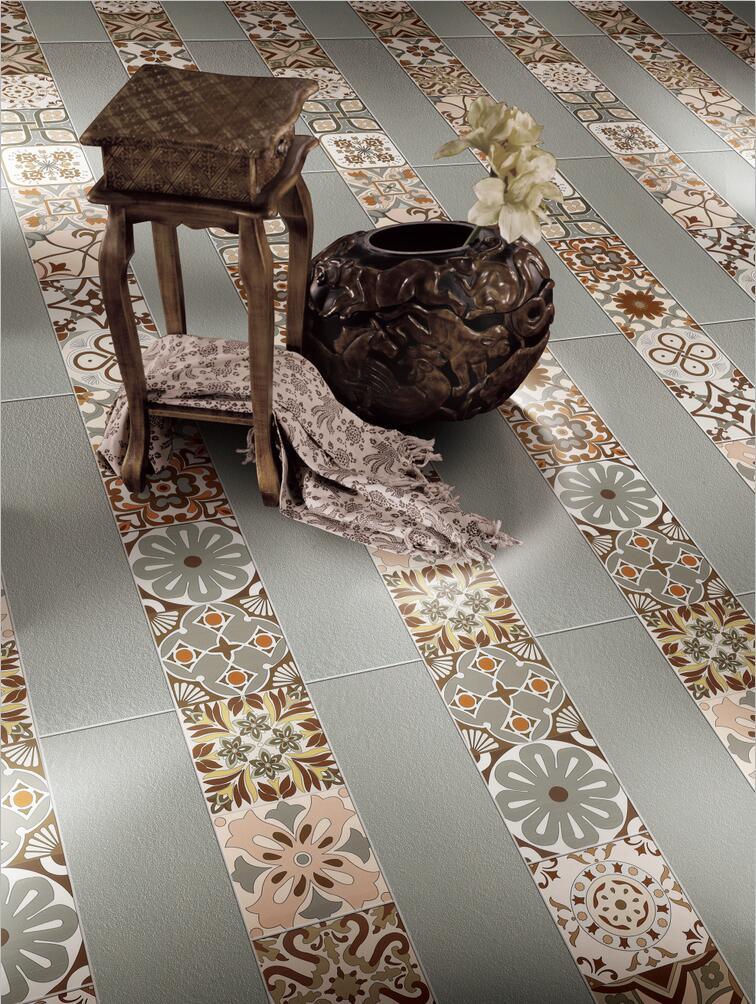 24*24 Rustiic Decoration Tile for Floor and Wall Decoration No Slip Endurable Spanish Style Sh6h0010/11