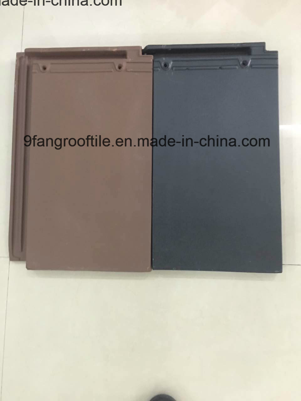 Building Meterail Terracotta Flat Roof Tile 290*450mm